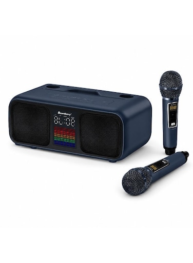 Wireless Karaoke Speaker with 2 Wireless Microphones &amp; Bluetooth