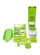 Dicer 11-Piece Fruit And Vegetable Chopper Slicer Set Green/White 1500ml