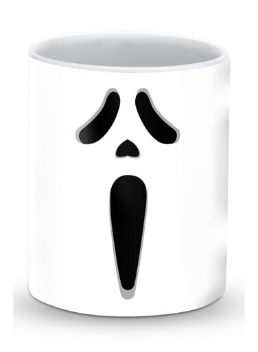 Premium Scream Designer Mug White/Black