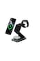 4-In-1 Powerdock Wireless Charging Station 15W with 360&deg; Adjustable Viewing &amp; Night Lamp