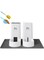 Marchul Gravity Pet Feeder and Water Dispenser Set, Cat Feeder with Silicone Mat, Automatic Cat Food Dispenser and Cat Water Bowl, Dog Feeder with Scoop Sponge Brush, Big Capacity 3.8 L