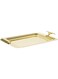 Regent Stainless Steel Glitter Gold Tray Rectangle