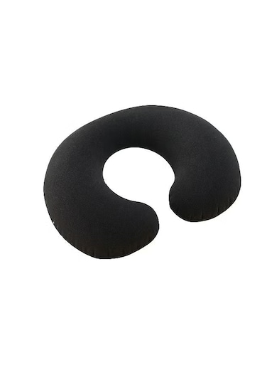 Travel Pillow Polyester Black 36x30x10cm
