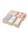Foldable Beige Fabric Drawer Organizers for Underwear, Socks, and Shirts, Perfect Closet Storage Solution
