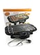 BABALE Electric Smokeless Indoor BBQ Grill - Five Speed Thermostat - Height Adjustable Grilling Net - Digital Temperature Control Kitchen Indoor Barbecue