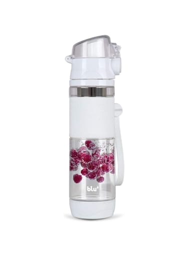 Blu Intelligent Health Solutions H2-Oh Fruit &amp; Herbal Water Infusion Bottle - 600ML Tritan BPA free for Gym, Office, Camping, and Travelling.
