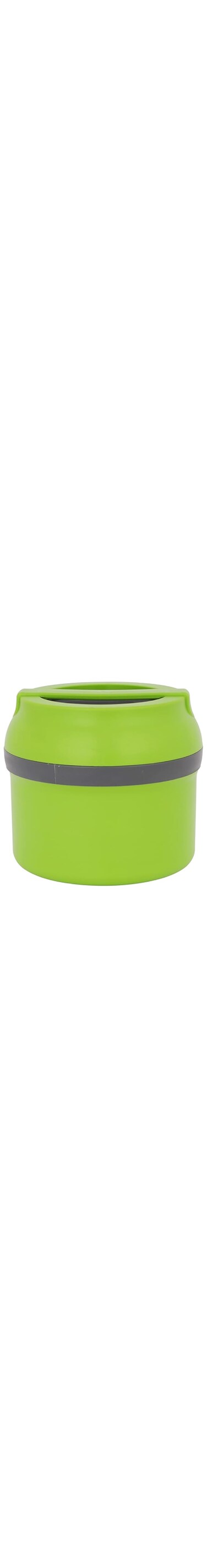 Royalford 700 ML Wonder Meal Lunch Box- RF11692 round box with Stainless Steel Inner and super PU insulation Premium-Quality, 100% Food-Grade, BPA-Free, Leak-Proof Built-In Green