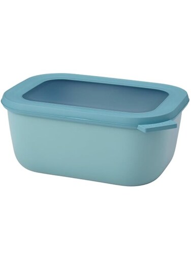 . Cirqula Multi Bowl Rectangular 1500 ml Nordic Green-Food Storage Box-Stackable-Dishwasher Safe, Polypropylene, 1,5 ml