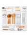 Expandable Large Silverware Drawer Organizer, Adjustable Cutlery Tray with Removable Dividers, 10.6-20 Inch Kitchen Utensil Holder for Forks Spoons, Multipurpose Storage Solution for Home (White)