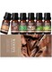 SALKING Woodsy Essential Oils Set for Men, 100% Pure Premium Aromatherapy Fragrance Oils for Diffuser, Humidifier - Frankincense, Teakwood, Sandalwood, Cypress, Cedarwood, Patchouli (6 x 10 ML)
