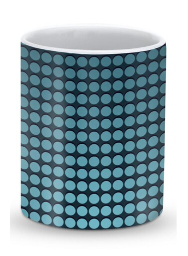 Premium Blue Dots Designer Mug Blue/Black