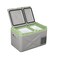 45L Portable Dual Zone Electric Car Cooler - Refrigerator &amp; Freezer with LED Display

