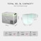 45L Portable Dual Zone Electric Car Cooler - Refrigerator &amp; Freezer with LED Display


