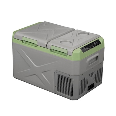 45L Portable Dual Zone Electric Car Cooler - Refrigerator &amp; Freezer with LED Display

