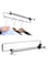 THE WHITE SHOP Extendable Clothes Rail, Stainless Steel Wardrobe Rail, Clothes Rail, Adjustable Wardrobe Clothes Rail, Pull Out Hangers, Telescopic Cabinet Tube(14)