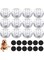 Oudain 12 Pack Dog Scent Work Tins, Dog Scent Training Box, Dog Nose Metal Container with 12 Magnetic Dots, Dog Scent Training Kit Smell Training Canisters Aluminum Cans for Dogs Training (Cute)