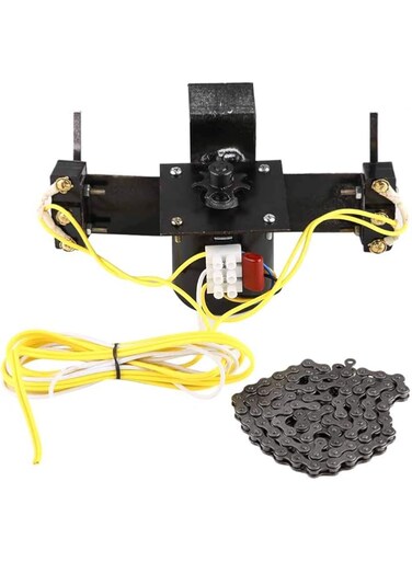 Jaerb Chain Egg Turning System, Low Speed Heated Evenly Double Switches 220V Turning Egg Motor for Animal Breeding