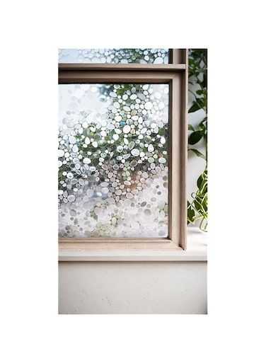 Sweet seven Decorative Window Privacy Film - 3D Static Cling, No Glue, Removable, Anti-UV - Ideal for Home and Office - Size: 60 x 200cm