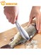 Fish Scaler Brush, Fish Scaler Remover with Stainless Steel Saw tooth, Easily Remove Fish Scales, Cleaning Brush Scraper Kitchen Tool