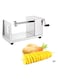 Stainless Steel Manual Spiral Potato Chips Slicer &acirc;&euro;&ldquo; Tornado Potato Cutter with Vegetable Slicer for Kitchen &acirc;&euro;&ldquo; Lightweight &amp; Versatile Spiralizer for Potatoes, Carrots, Zucchini &acirc;&euro;&ldquo; Easy to Use, Durable