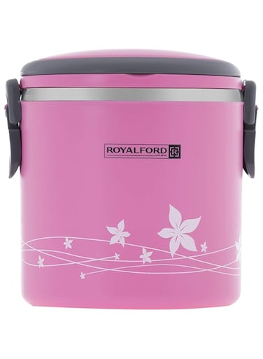 Royalford Stainless Steel Lunch Box 1.8L Pink, Multi