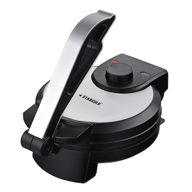 STARGOLD Electric Roti Maker 8&rdquo; Inch 1000W, Non-Stick Coating Plate Adjustable Temperature, SG-RM761