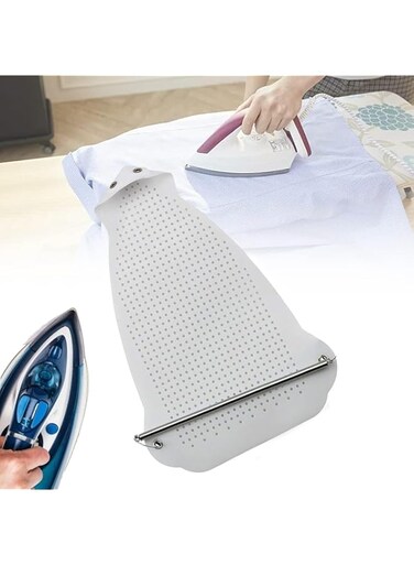 Khazna Iron Cover Non Stick, Iron Shoe Aluminum Ironing Cover Aid Board Teflon Magic Iron Plate Cover Protector Electric Soleplate Cover Fits Most Irons, Protect your Clothes Fabric and Your Iron