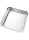 Joyfair 8 inch Cake Tin, Stainless Steel Square Baking Tin/Small Roasting Pan, Cake Mould for Birthday Christmas, Brownie Lasagna Bakeware, Healthy, Matte Finished &amp; Dishwasher Safe, 20 x 20 cm