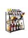 3 Tier Detachable Spice Rack for Countertop, Adjustable Seasoning Organizer, Freestanding Spice Holder for Kitchen Storage