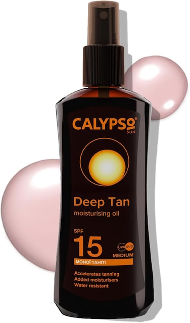 Calypso Deep Tanning Monoi Tahiti Oil Spray With SPF15, 200ml, Calt15Mon