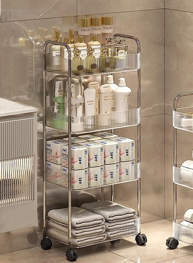 4 Tier Storage and Organization Rrolley Organizer 35X22X17 CM