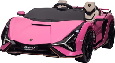 Lovely Baby Lamborghini Battery-Operated Powered Riding Car LB 6988EL for Kids, Remote-Control, Music &amp; Lights, Age 1-6 Yrs - Pink