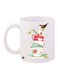Bird With Cup Printed Coffee Mug White/Green/Red