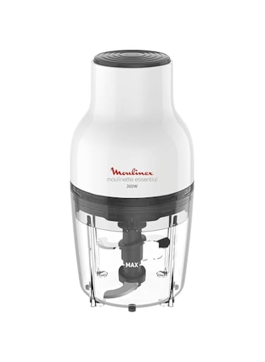 MOULINEX Vegetable Chopper   Moulinette Essential Chopper   300 W   400 ml   White/Black   Plastic   2 Years Warranty   DJ520127