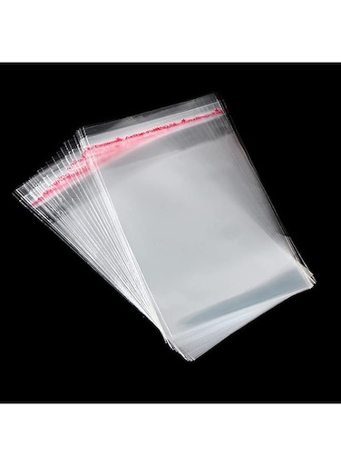 Rosy.Moment Clear Resealable Plastic Bags Self Adhesive Sealing OPP Cello Bags for Bakery Cookies Candy Treats Decorative Wrappers, 50pcs Size 7.5x10cm