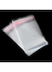 Rosy.Moment Clear Resealable Plastic Bags Self Adhesive Sealing OPP Cello Bags for Bakery Cookies Candy Treats Decorative Wrappers, 50pcs Size 7.5x10cm