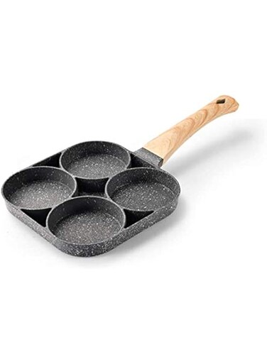 Private Label Fashionyy-Non-Stick Pan, Four-Hole Omelette, Egg Burger Pan, Omelette Pan, Induction Cooker Gas-Fired General Purpose Pot