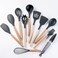 Premium 19-Piece Kitchen Utensil &amp; Knife Set with Holder, Silicone Cooking Tools &amp; Chef Knives (Black)