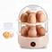 Electric Egg Boiler &amp; Steamer Multi-Layer Rack Auto Shut-Off Fast Cooking BPA-Free Compact
