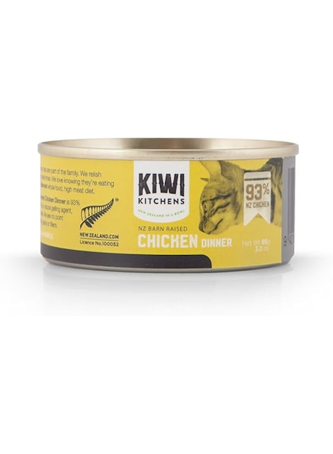Kiwi Kitchens Barn Raised Chicken Dinner Canned Wet Cat Food 85G