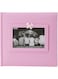 Pioneer photo albums 200-pocket gingham fabric frame cover photo album for 4 by 6-inch prints, pink