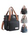 Reusable Lunch Bags Insulated Lunch Bag Large Cooler Tote Bag for Adult,Men,Women, Double Deck Cooler Handbags for Office/Picnic/Fishing/School