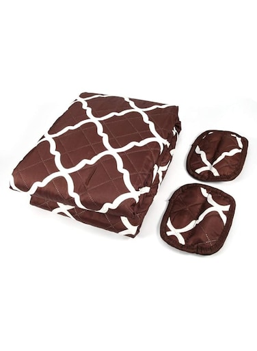 Sorandy Double Sides Pet Sofa Cushion, Non Slip Pets Mat Pad, Washable Couch Protector with Removable Washable Cover, Furniture Protector for Large Medium Small (pattern dark brown)