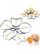 FUIN Eggs Rings, Nonstick Egg Rings, Crumpet Ring Mold Shaper for English Muffins Pancake Cooking Griddle, Portable Grill Accessories for Camping Indoor Breakfast Sandwich Burger, 5PCS