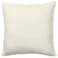 Textured Cushion Cover with Flange Edge, Off-White, 50x50 cm