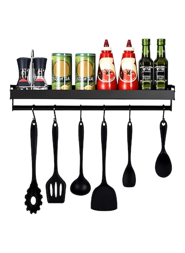 Kitchen Organizer 3 Tier Spice Holder Spice Rack 3 Tier Spice Rack easoning Rack Kitchen Shelf Kitchen Utensils For Restruant(Kitchen shelf with pole)