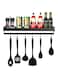 Kitchen Organizer 3 Tier Spice Holder Spice Rack 3 Tier Spice Rack easoning Rack Kitchen Shelf Kitchen Utensils For Restruant(Kitchen shelf with pole)