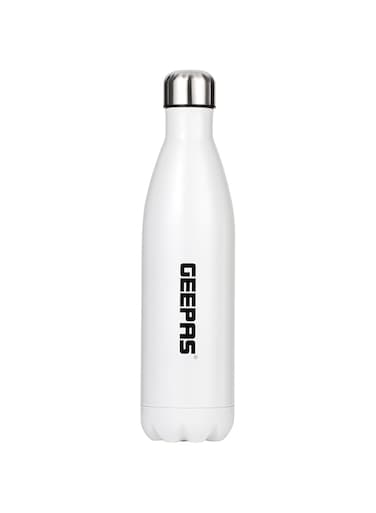Geepas 750 ML Stainless Steel Vacuum Flask  Double Wall Insulation for Hot and Cold Beverages  Comfortable to Hold and Easy to Carry