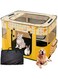 FALAHOM Portable Foldable Pet Playpen, Large Crates Kennel Playpen for Dog cat and Rabbit &amp;Travel playpen Outdoor or Indoor, Pet Playground Indoor/Outdoor