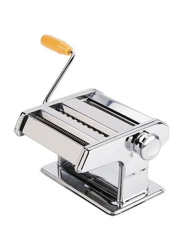Dubai Gallery Pasta Maker Machine Manual Noodles Roller Silver 35Centimeter AMZ-N35099348A